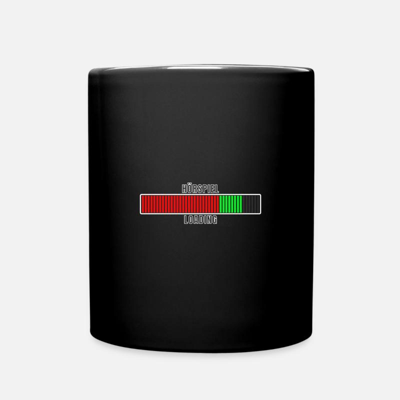 Audiobook Loading Ladebalken Hörbuch Hörspiele - Tasse einfarbig - Schwarz