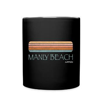 Manly Beach Australia - Tasse einfarbig - Schwarz - Vorne