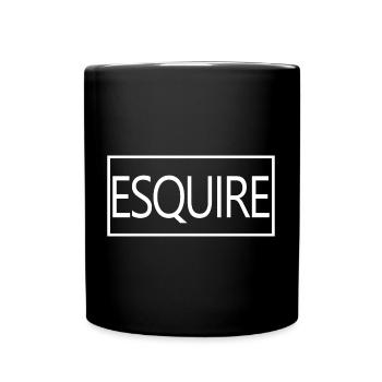 Esquire Graduated Lawyer School Student - Full Colour Mug - black - Front
