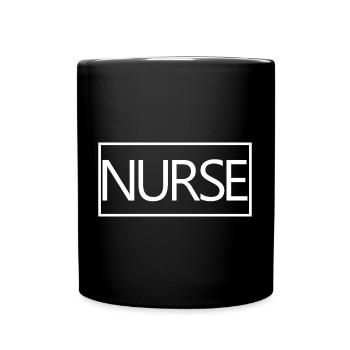 Krankenschwester-stolzes graduiertes Krankenpflege-Studenten-Geschenk - Tasse einfarbig - Schwarz - Vorne