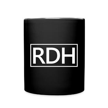 Geschenk von RDH Proud Registered Dental Hygienist - Tasse einfarbig - Schwarz - Vorne