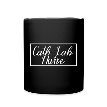 Une infirmière de laboratoire de cathétérisme fière d’être étudiante diplômée en sciences infirmières - Mug uni - noir - Devant