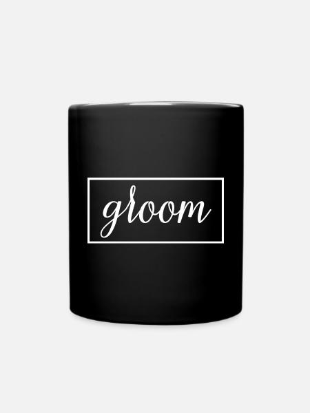 Groom - Mari à être Wedding Party Engagement - Mug uni - noir