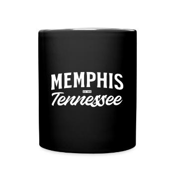 Memphis Tennessee Vintage Script - Tasse einfarbig - Schwarz - Vorne
