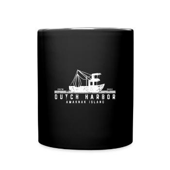 Bering Sea Dutch Harbor Amaknak Island Alaska USA - Tasse einfarbig - Schwarz - Vorne