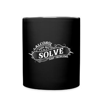 Les buveurs de bière arrêtent - Mug uni - noir - Devant