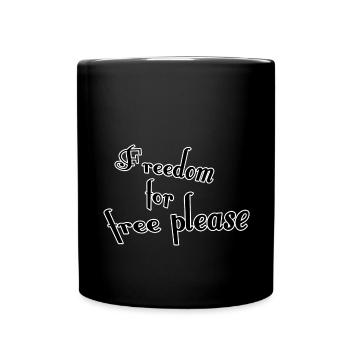 Freedom for free - Full Colour Mug - black - Front