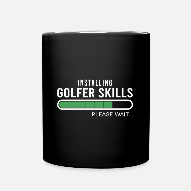 Golf Golfer Skills Golfen Golfspieler - Tasse einfarbig - Schwarz