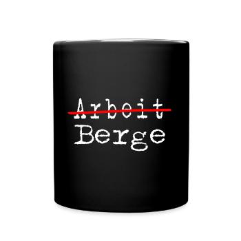 Bergwandern servus alpin Bergsteiger Bergluft - Tasse einfarbig - Schwarz - Vorne