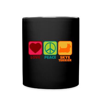 Skye terrier Maman Maman dit drôle drôle Spruc - Mug uni - noir - Devant