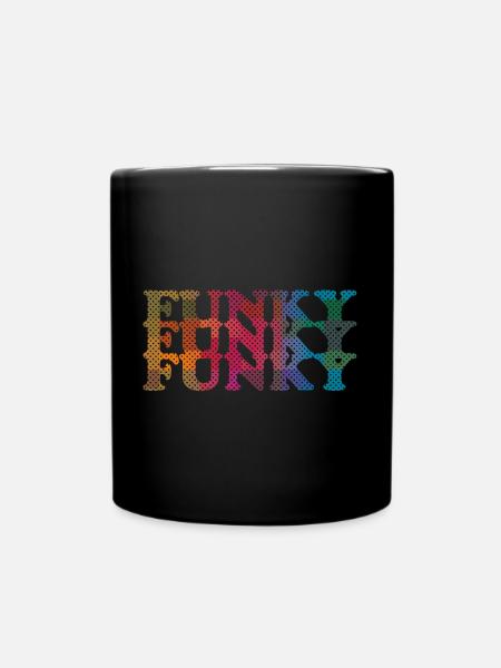 Funky - Tasse einfarbig - Schwarz