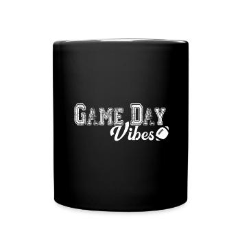 Game Day Vibes Football Sport Gift - Full Colour Mug - black - Front