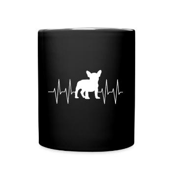 French Bulldog I love Frenchies - Full Colour Mug - black - Front