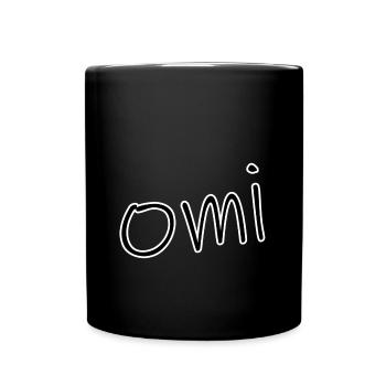 Omi - Tasse einfarbig - Schwarz - Vorne