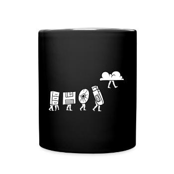 Informatiker Programmierer Computer Internet Cloud - Tasse einfarbig - Schwarz - Vorne
