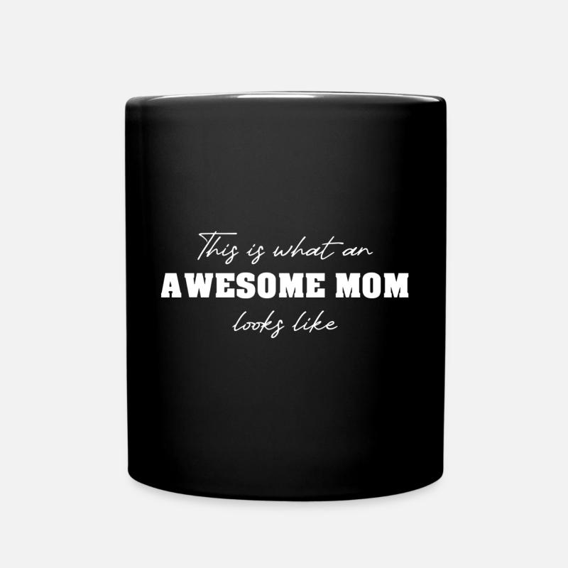 So sieht eine TOLLE MOM aus - Tasse einfarbig - Schwarz