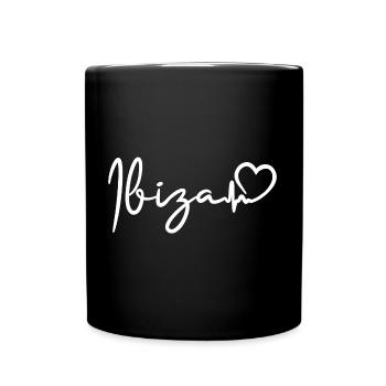Ibiza heartbeat - Full Colour Mug - black - Front