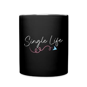 Solo Junggeselle - Tasse einfarbig - Schwarz - Vorne