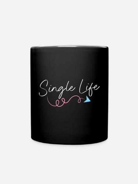 Solo Junggeselle - Tasse einfarbig - Schwarz
