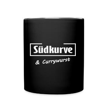 Stade et saucisse - Mug uni - noir - Devant