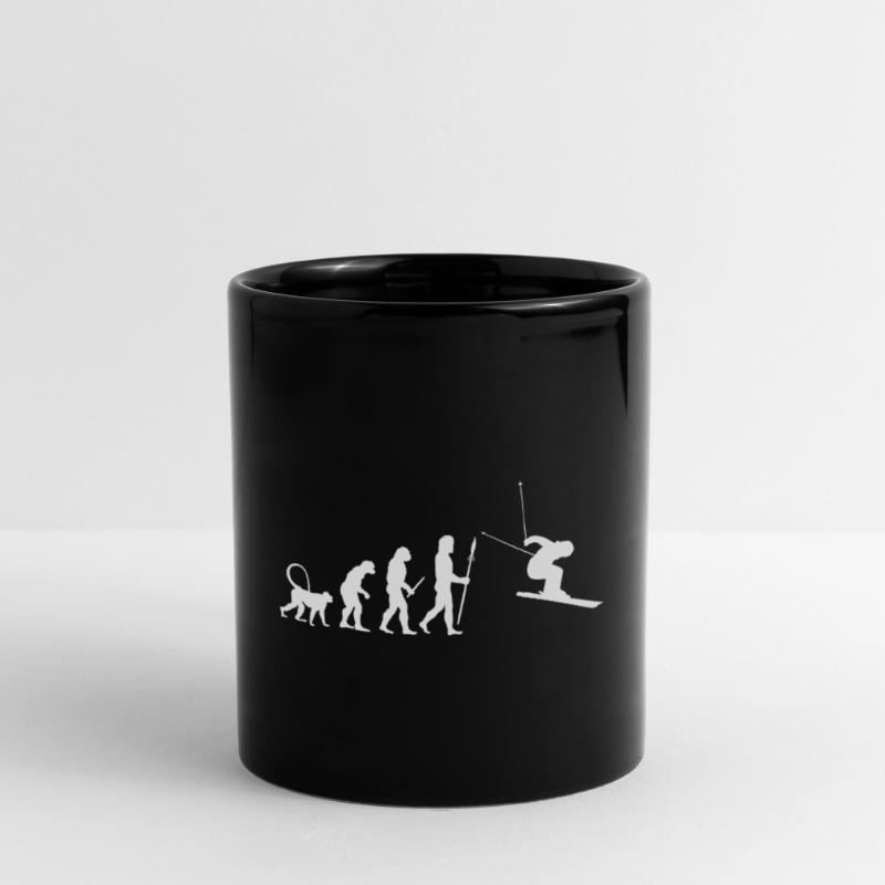 Skiing Evolution Full Colour Mug