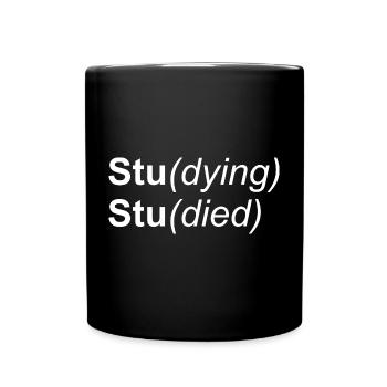 T-shirt drôle d’étude - Mug uni - noir - Devant