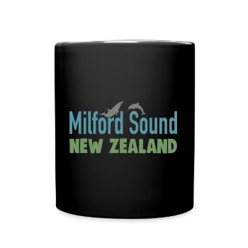 Milford Sound Nouvelle-Zélande - Mug uni - noir - Devant