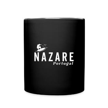 Nazare Surfer Portugal - Mug uni - noir - Devant