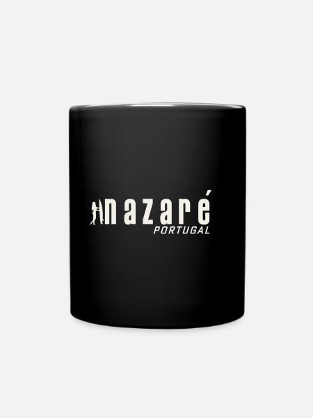 Nazare Surfing Portugal - Mug uni - noir
