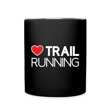 I Love Trail Running - Full Colour Mug - black - Front