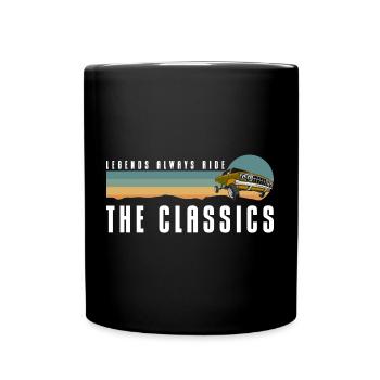 Auto Vintage Car Sportwagen - Tasse einfarbig - Schwarz - Vorne