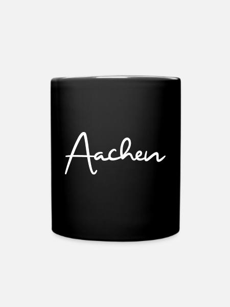 Aachen Stadt Rheinland - Tasse einfarbig - Schwarz