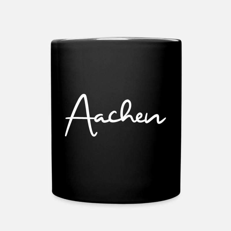 Aachen Stadt Rheinland - Tasse einfarbig - Schwarz