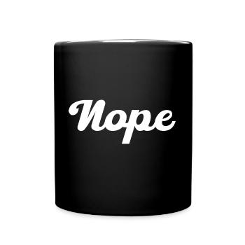 Non, pas - Mug uni - noir - Devant