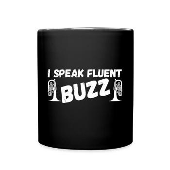 Marching Band Mellophone Musician - Tasse einfarbig - Schwarz - Vorne