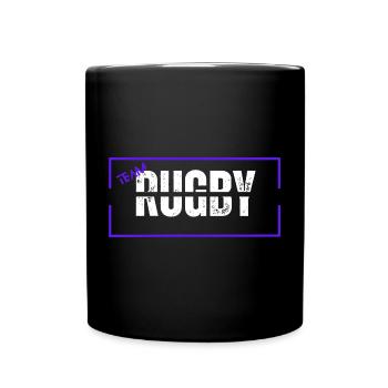 Team rugby blue - Full Colour Mug - black - Front