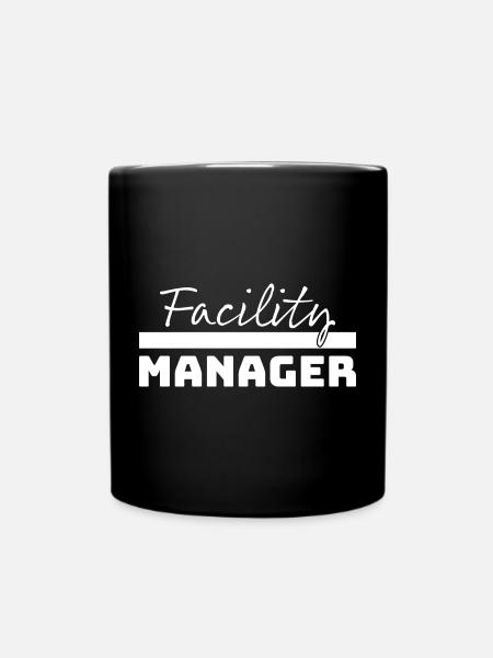 Tshirt Facility Manager weiss - Tasse einfarbig - Schwarz
