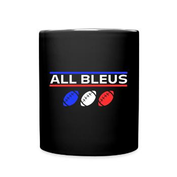 ALL Bleu Tee shirt Humour Rugby Français - Mug uni - noir - Devant