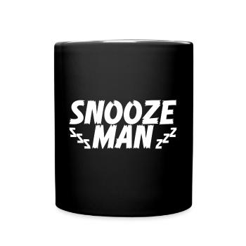Late Riser Funny Snooze Man Nightshift - Mug uni - noir - Devant