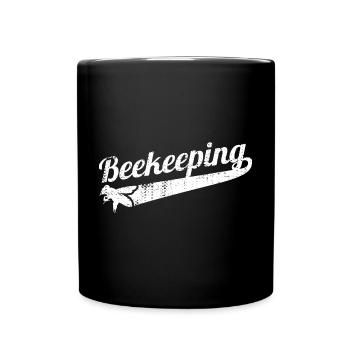 Lustige Imkerei - Tasse einfarbig - Schwarz - Vorne