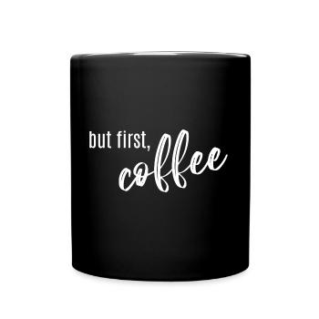L’heure du café - Mug uni - noir - Devant