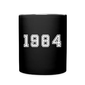 Année 1984 - Mug uni - noir - Devant