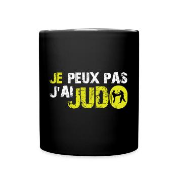 Je Peux Pas J'ai Judo Judoka Judoiste Humour Judo - Mug uni - noir - Devant