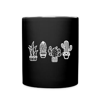 cactus plante préférée icône cactus icône cactus - Mug uni - noir - Devant