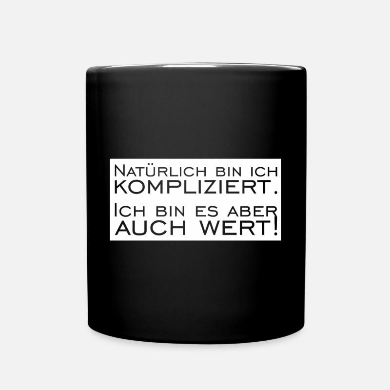 Of course I'm complicated - Full Colour Mug - black
