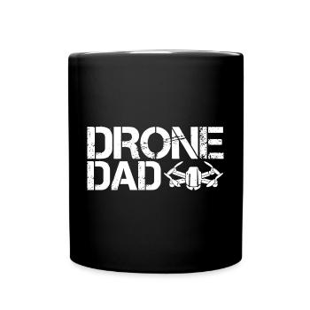 drone papa drone aviateur icône père icône logo - Mug uni - noir - Devant