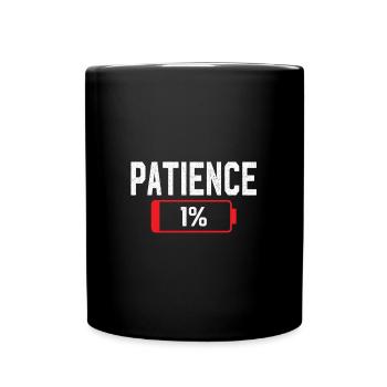 Battery Patience Work Stress - Full Colour Mug - black - Front