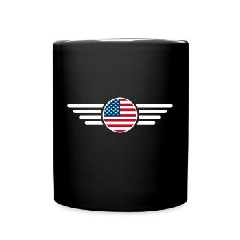 USA Freedom Spirit T-Shirt - Full Colour Mug - black - Front