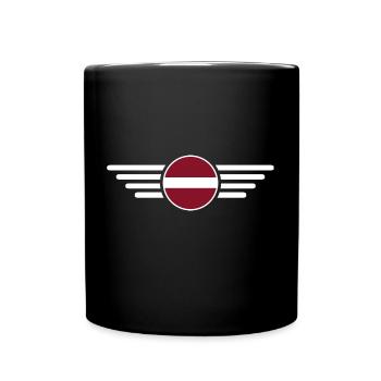 Latvia Style Design T-Shirt - Full Colour Mug - black - Front