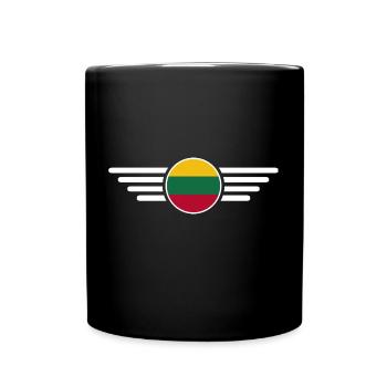 Lithuania Style Design T-Shirt - Full Colour Mug - black - Front